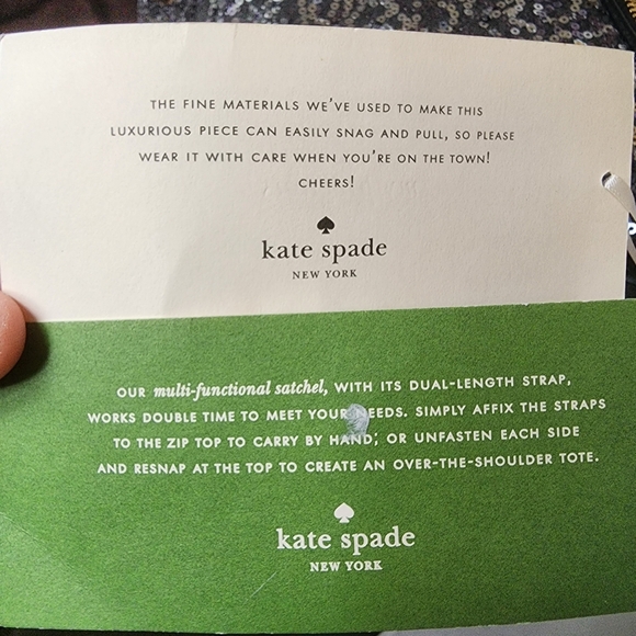 NFS✨️NWT✨️RARE Kate Spade Limited Edition Story Book Lined Vivienne Glitter Bag - Picture 9 of 16